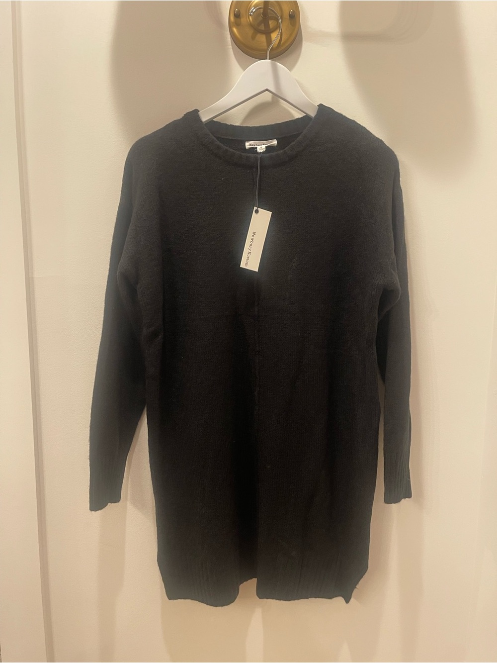 RED DRESS BOUTIQUE Newbury Kustom Black Crewneck Sweater Dress NWT